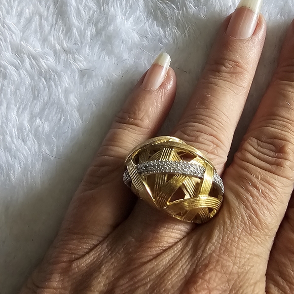 Dweck Diamonds Gold Vermeil on Sterling Silver 1/3 Ctw - Picture 3 of 8